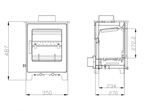 Woodford Lowry 5 Wood Burning / Multifuel Ecodesign Stove - Image 4