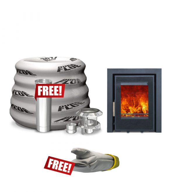 Woodford Lovell C400 Wood Burning/ Multifuel Ecodesign Inset Stove - Image 2