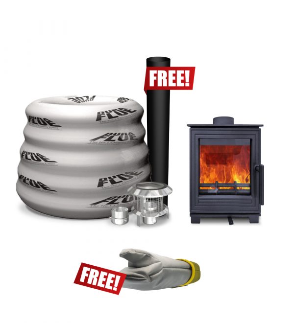 Woodford Pankhurst Small 4.1kW Wood Burning Ecodesign Stove - Image 4