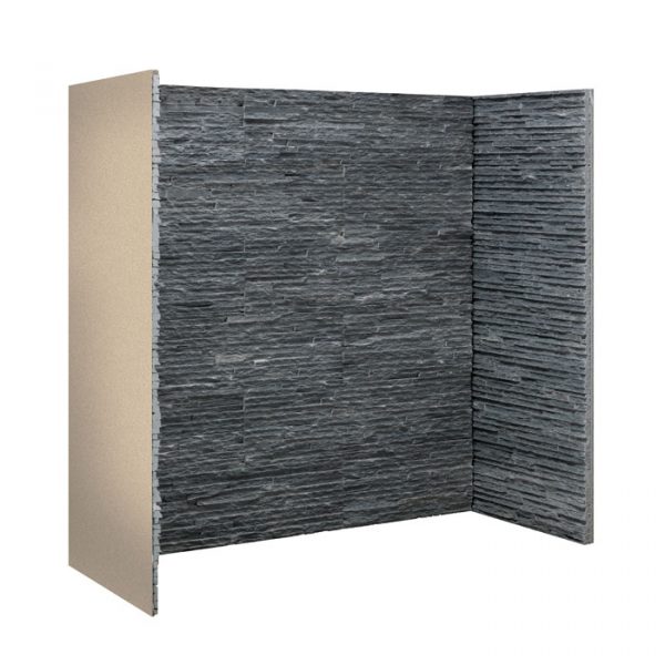 Slate Waterfall fireplace chamber