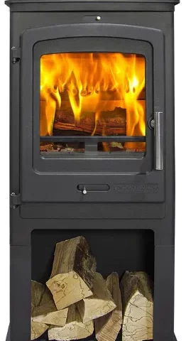 P1 Contemporary Stove & Log Store