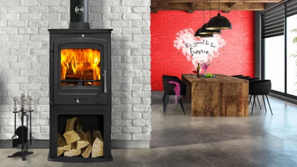 P1 Contemporary Stove & Log Store - Image 3