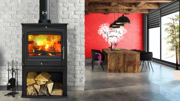 P2 Contemporary Stove & Log Store - Image 3