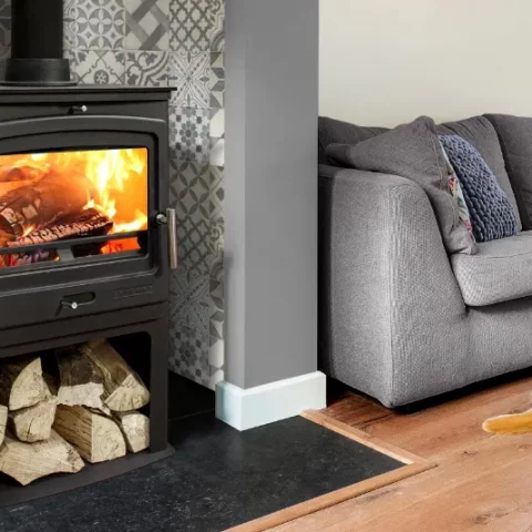 P2 Contemporary Stove & Log Store