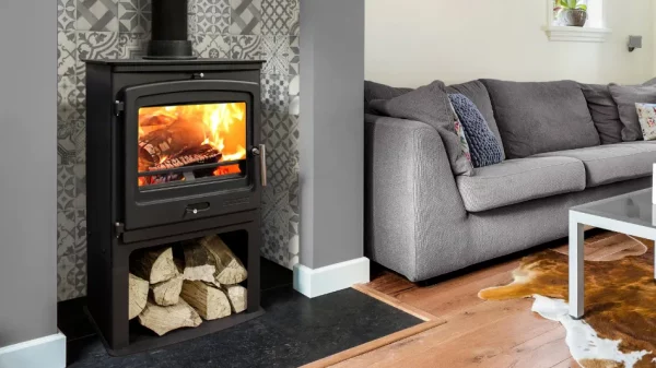 P2 Contemporary Stove & Log Store