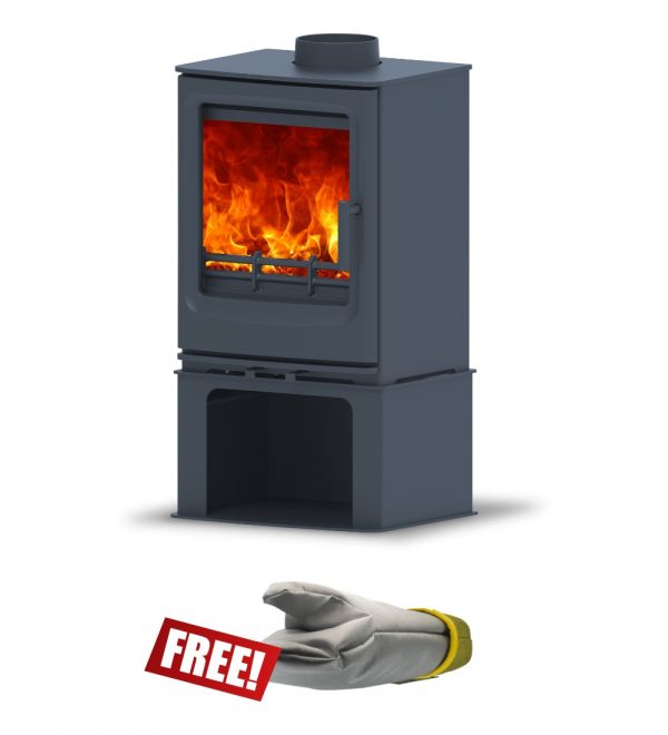 Woodford Carrington 5 Multifuel EcoDesign Stove with Log Store
