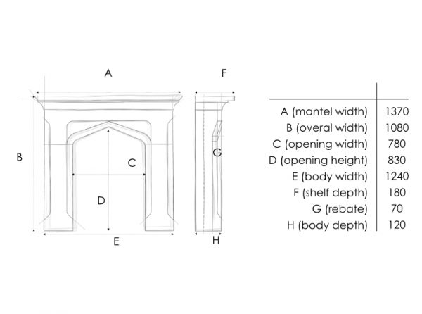 Woodford Cotswold Fireplace - Image 3