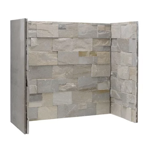 Dove Grey fireplace chamber