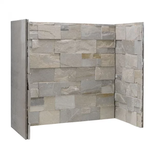 Dove Grey fireplace chamber