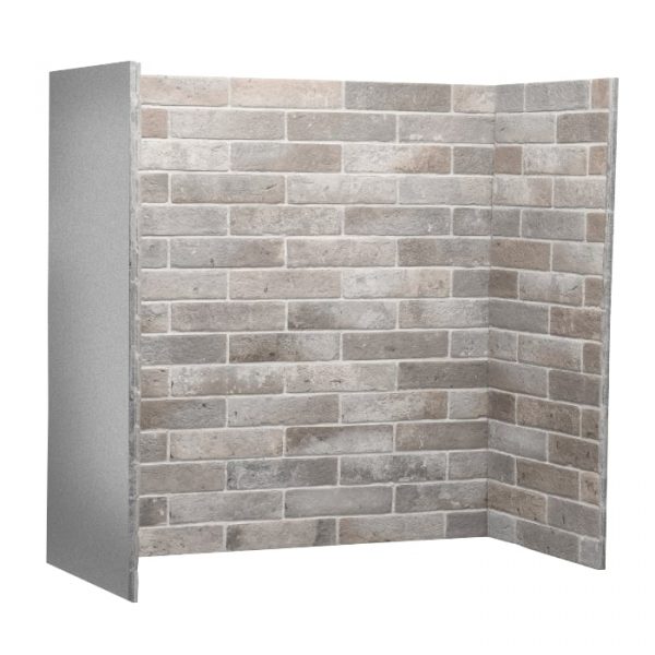 Iced Grey Fireplace Chamber