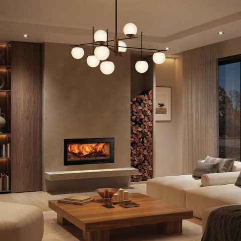 Studio Edge Inset Wood Burning Fire