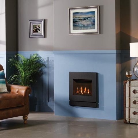 Designio2 Steel - Logic HE Inset Gas Fire