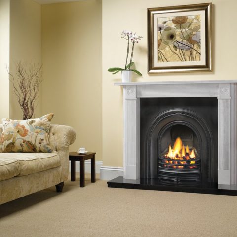 Decorative Arched Insert Fireplace
