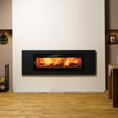 Studio Steel Inset Wood Burning Fire