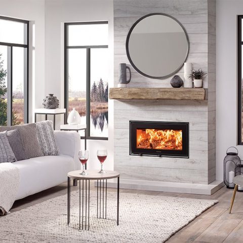 Studio Air Edge Inset Wood Burning Fire