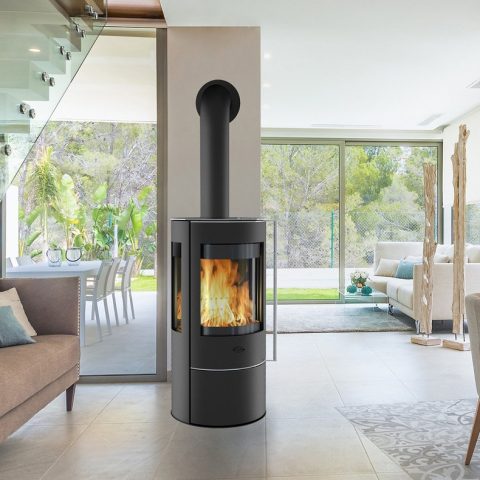 Aurus 4 Cylindrical Wood Burning Stove