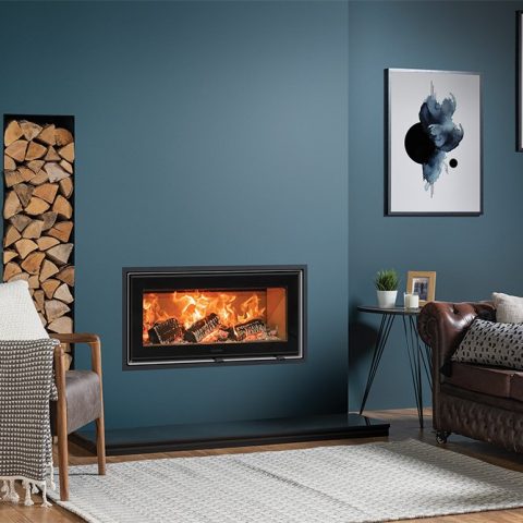 Studio Air Edge+ Inset Wood Burning Fire